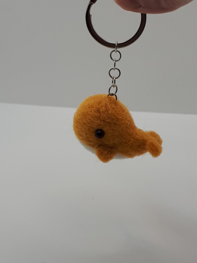 Orange Whale Keychain - Image 2