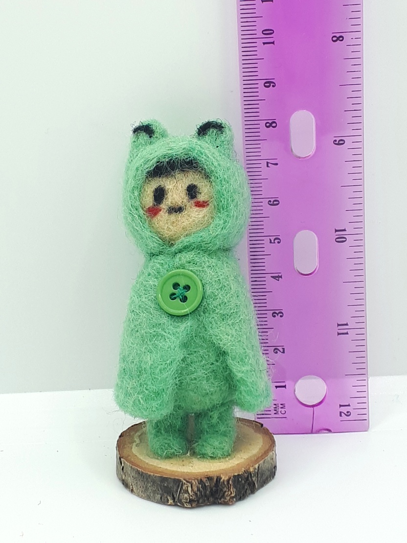 Child in Frog Raincoat - Image 3