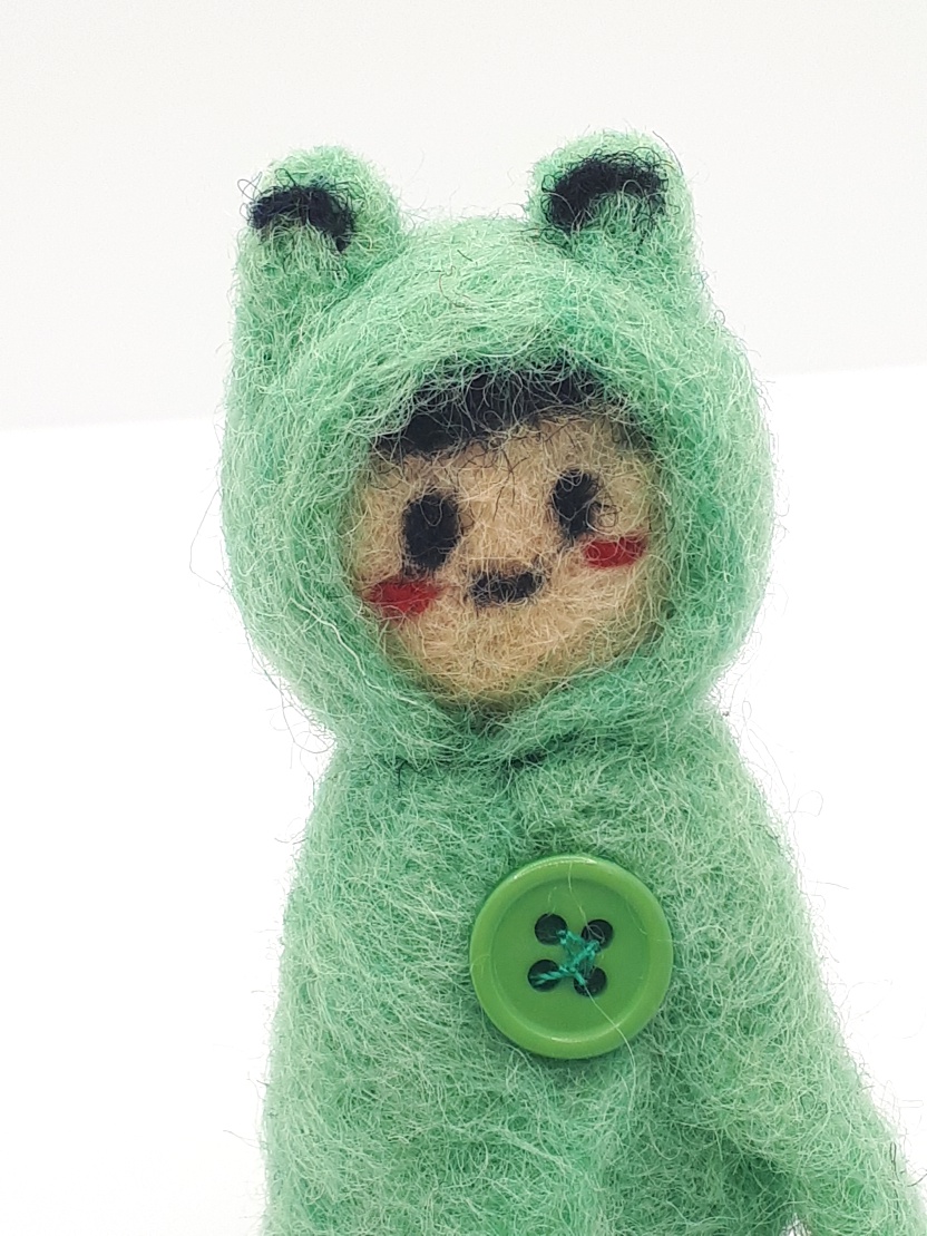 Child in Frog Raincoat - Image 2