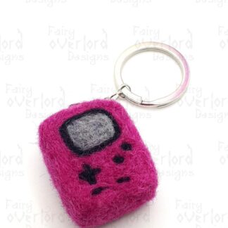 Magenta Gameboy Keychain