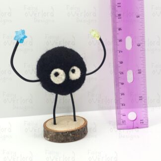 Soot Sprite with Blue and Yellow Stars